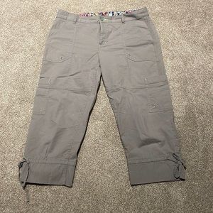 Gray short khakis